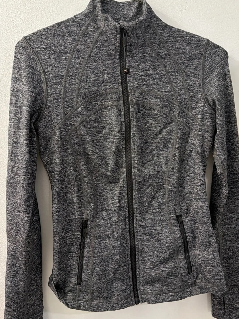 lululemon athletica Heathered Charcoal Full-Zip Jacket